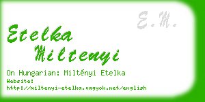 etelka miltenyi business card