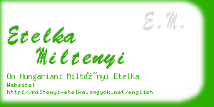 etelka miltenyi business card